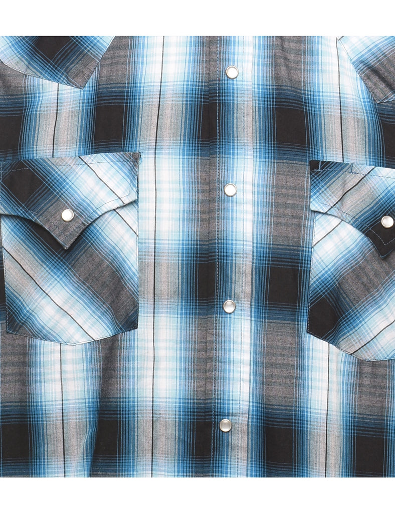 Multi-colour Checked Western Shirt - M
