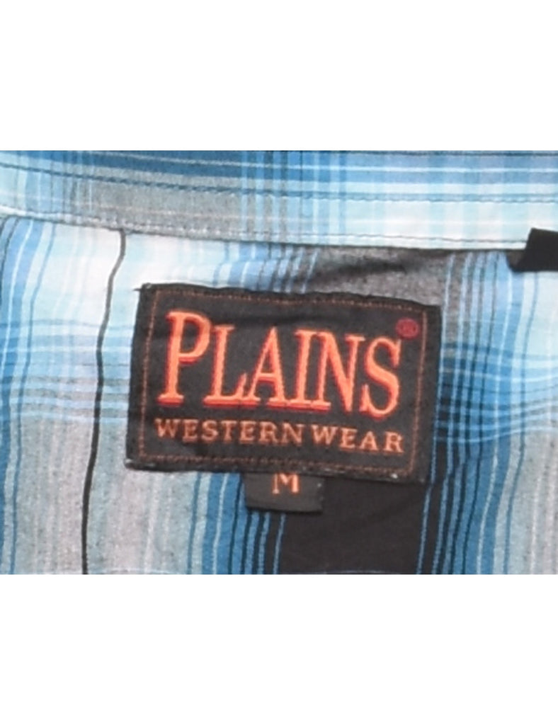 Multi-colour Checked Western Shirt - M