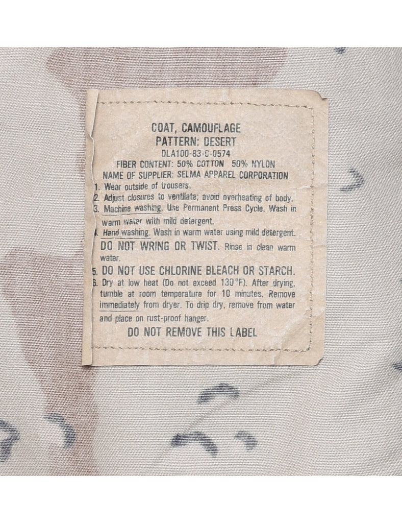 Multi-colour Military Jacket - XL