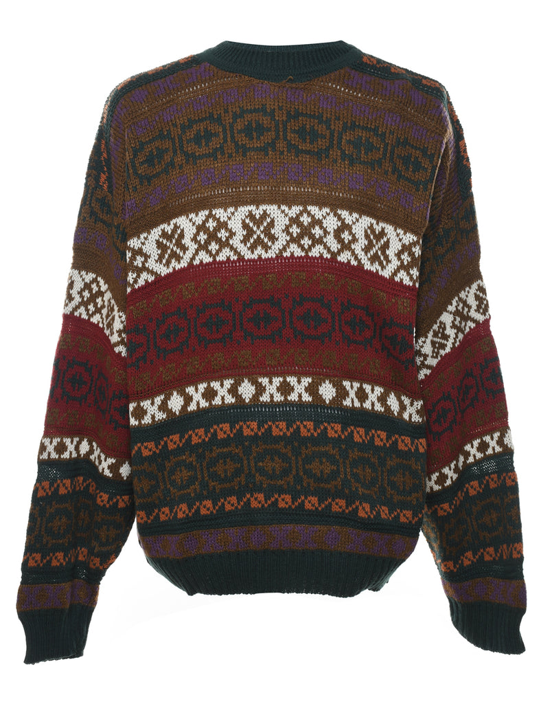 Multi-colour Nordic Jumper - M