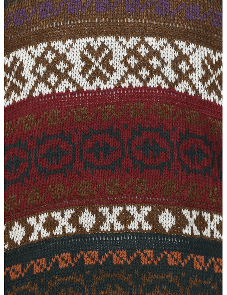 Multi-colour Nordic Jumper - M