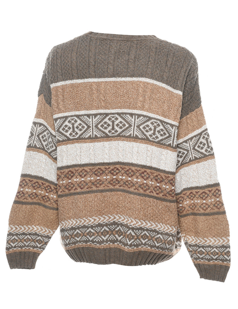 Multi-colour Patterned Jumper - XL