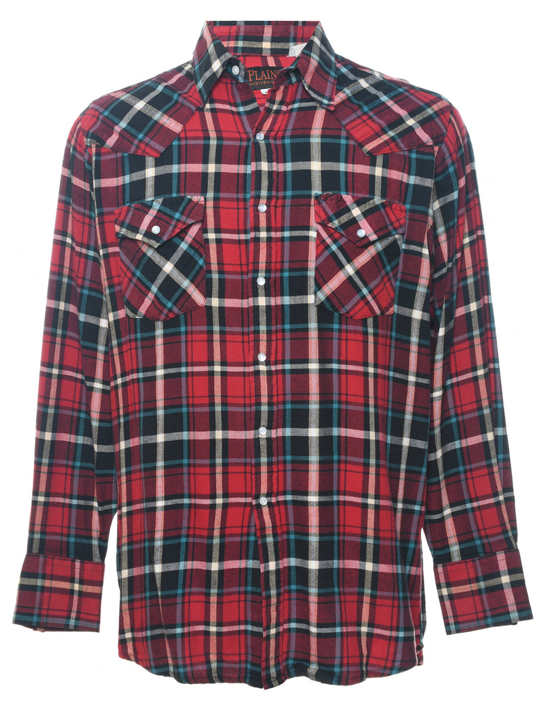 Multi-colour Plaid Shirt - M