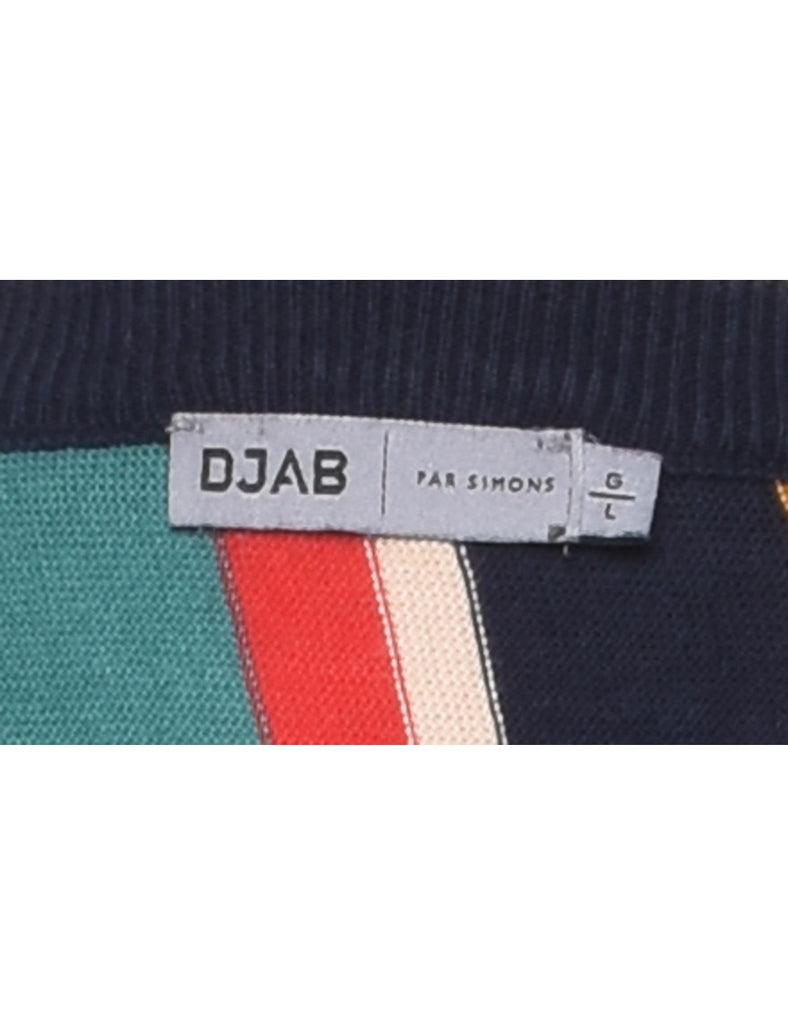 Multi-colour Striped Jumper - L