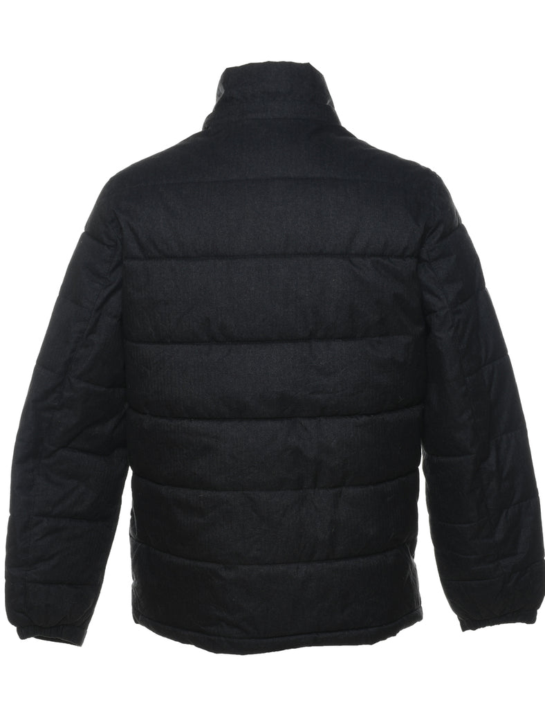 Nautica Black Zip-Front Puffer Jacket - M