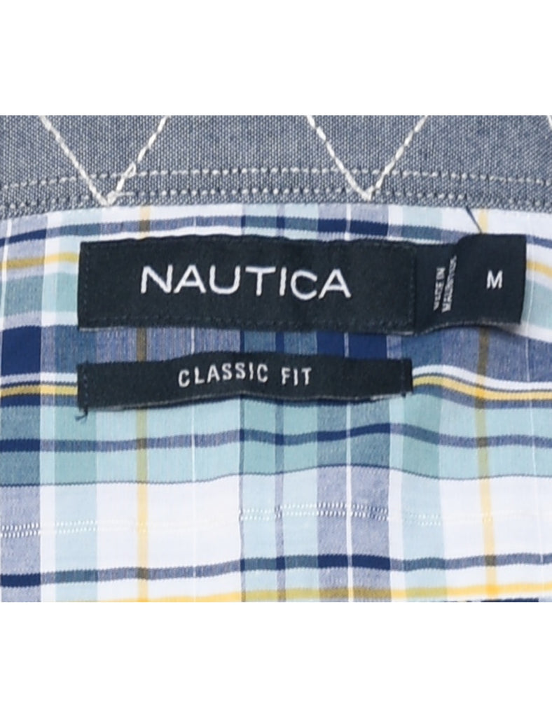 Nautica Blue Classic Checked Shirt - M