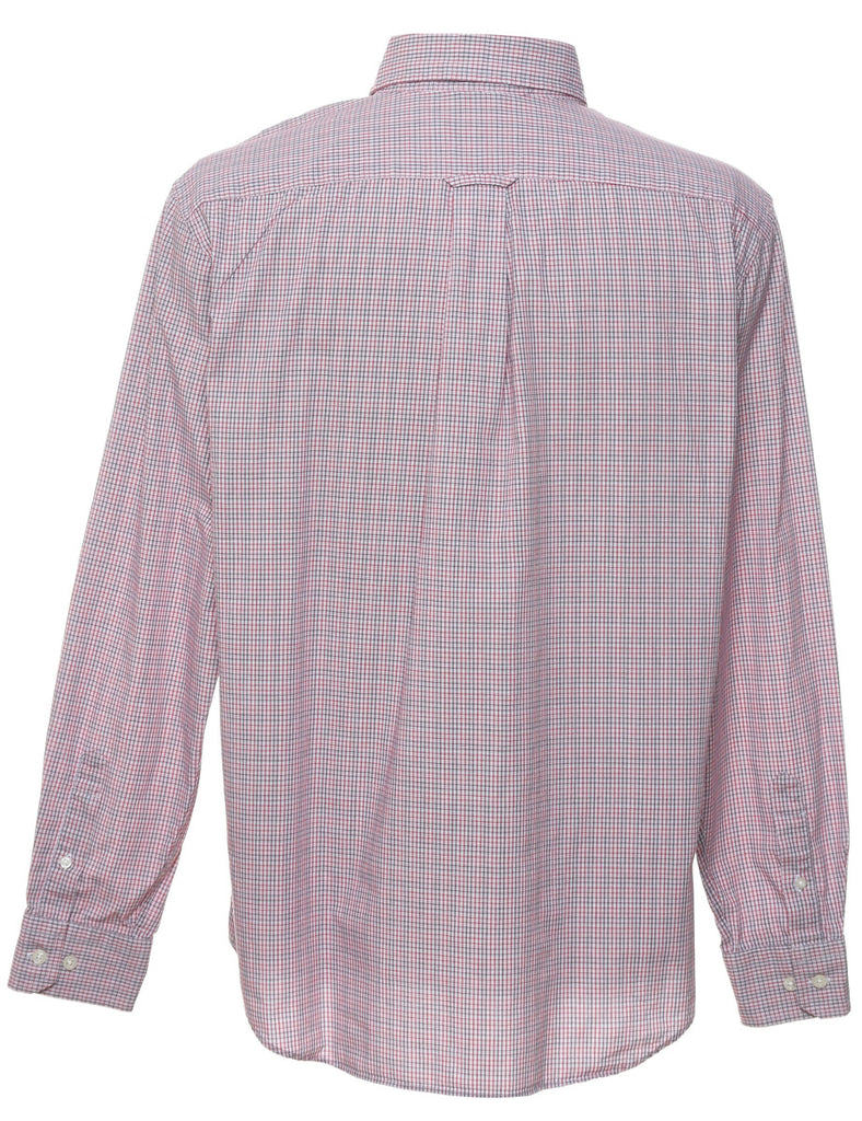 Nautica Checked Grey & Red Shirt - L