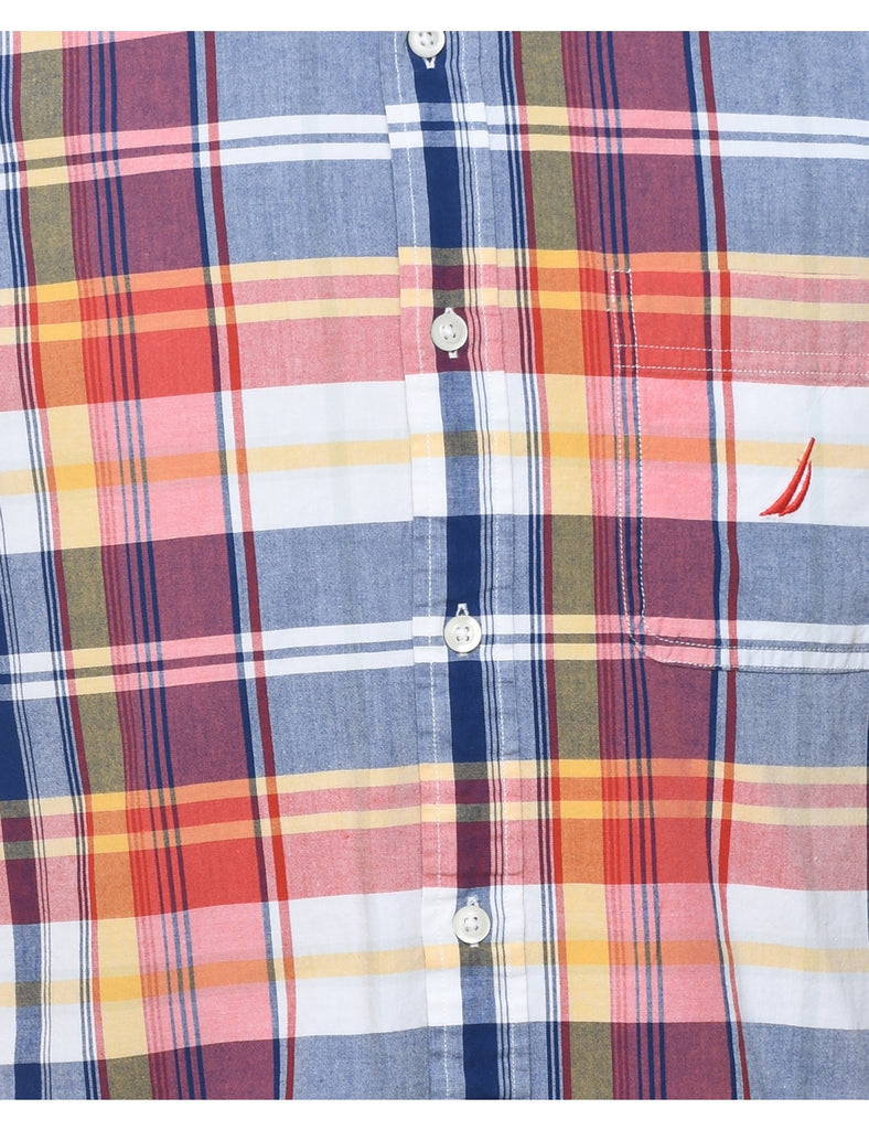 Nautica Checked Multi-Colour Flannel Shirt - S