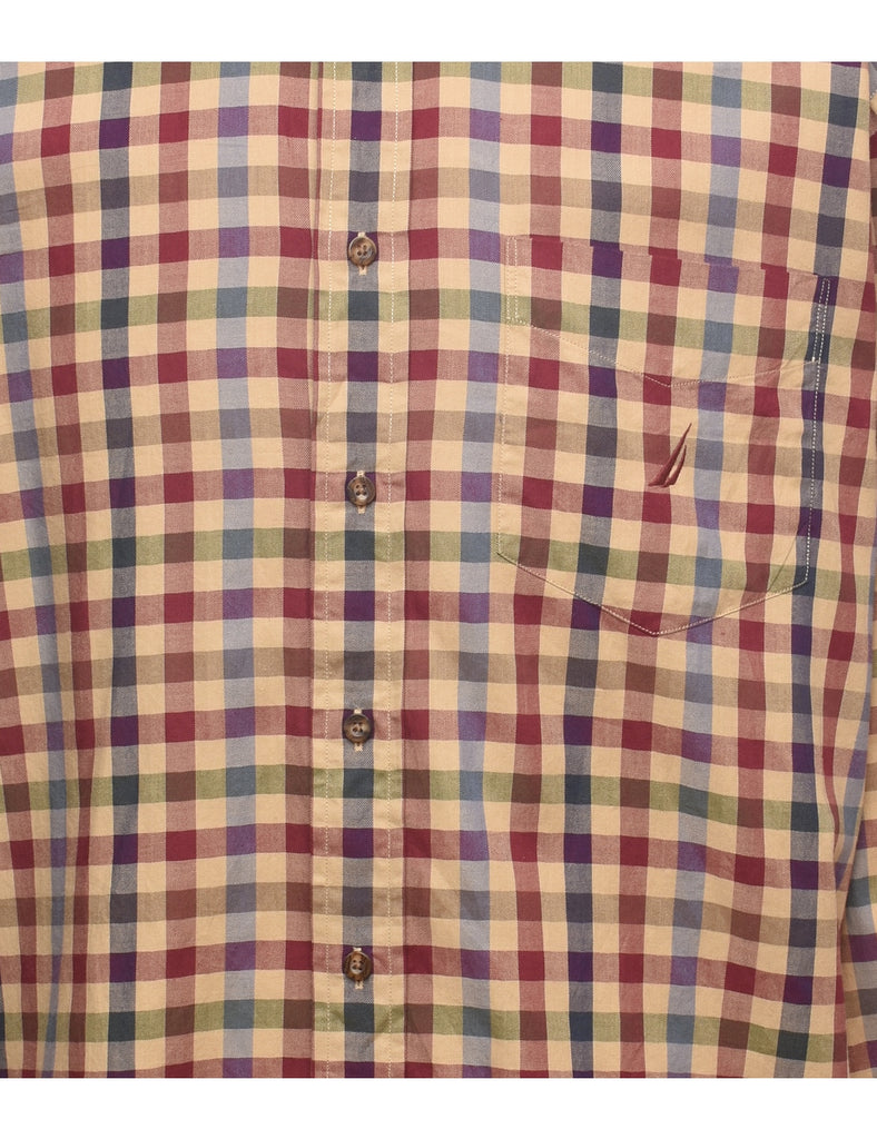 Nautica Checked Multi-Colour Shirt - XL