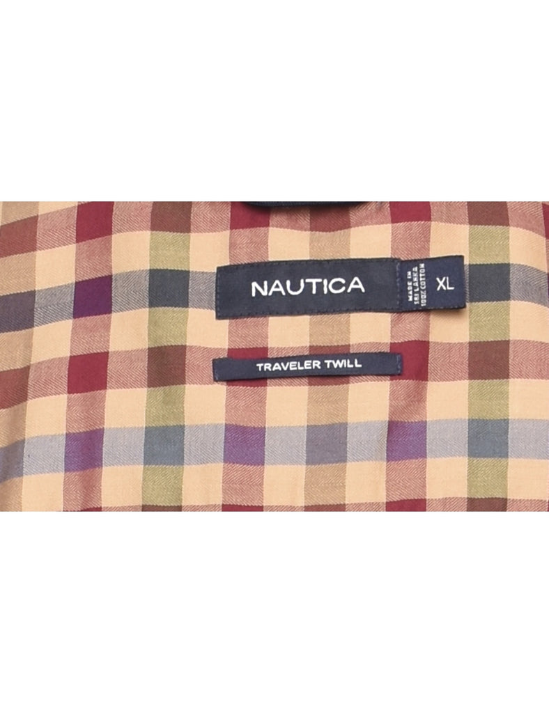 Nautica Checked Multi-Colour Shirt - XL