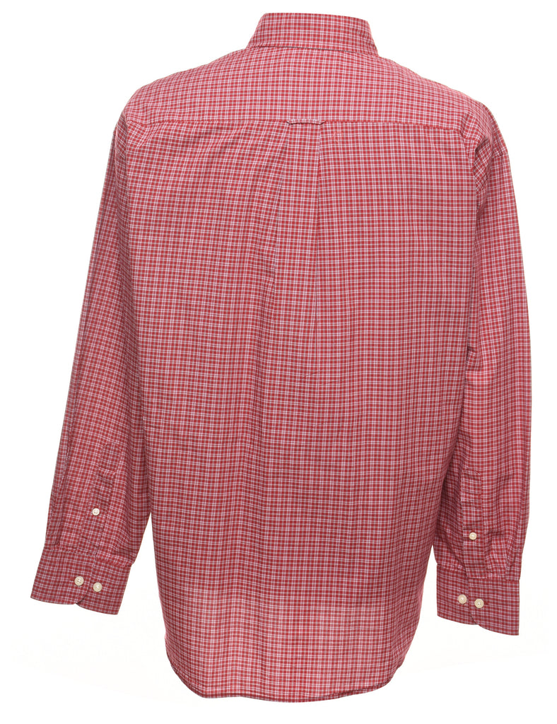 Nautica Checked Red Shirt - XL