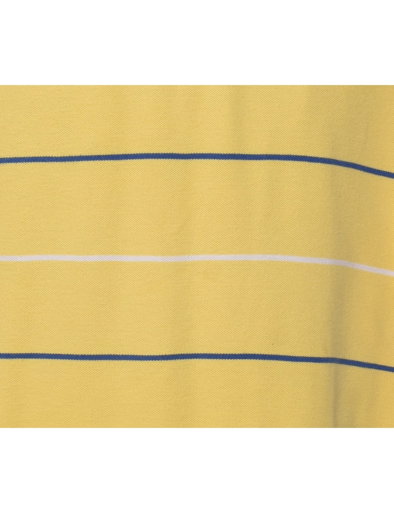 Nautica Navy & Yellow Polo T-shirt - L