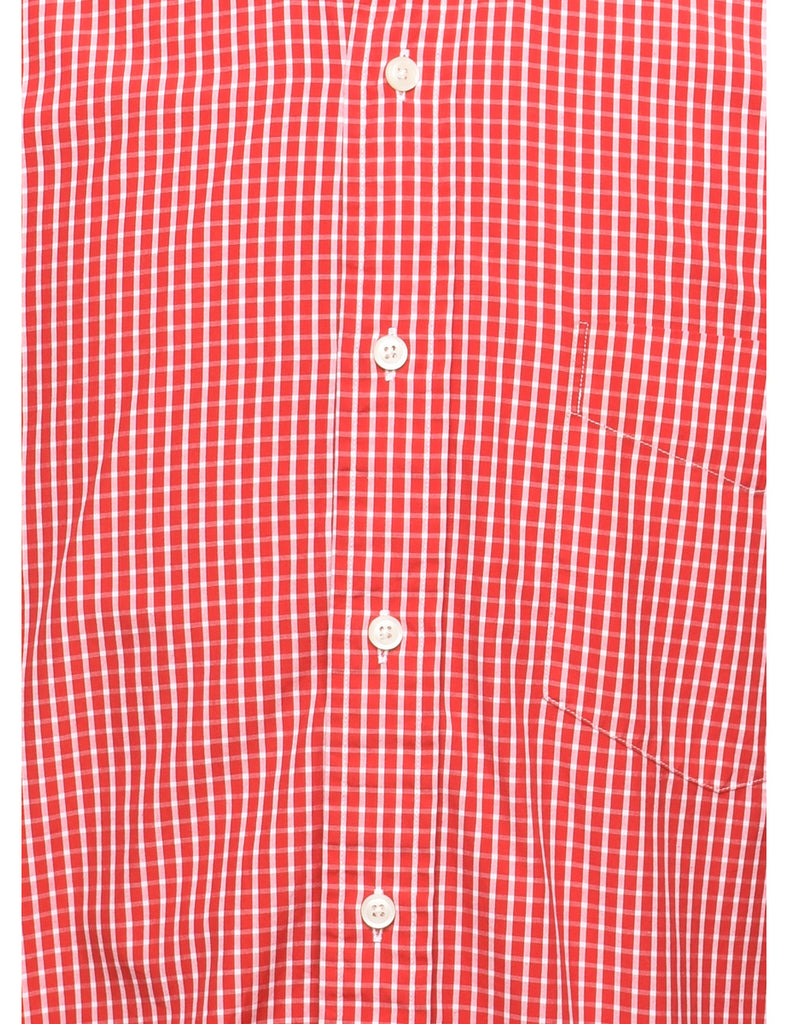 Nautica Red Checked Shirt - XL