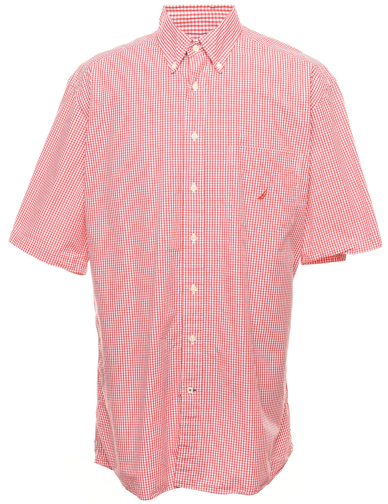 Nautica Red Gingham Shirt - XL