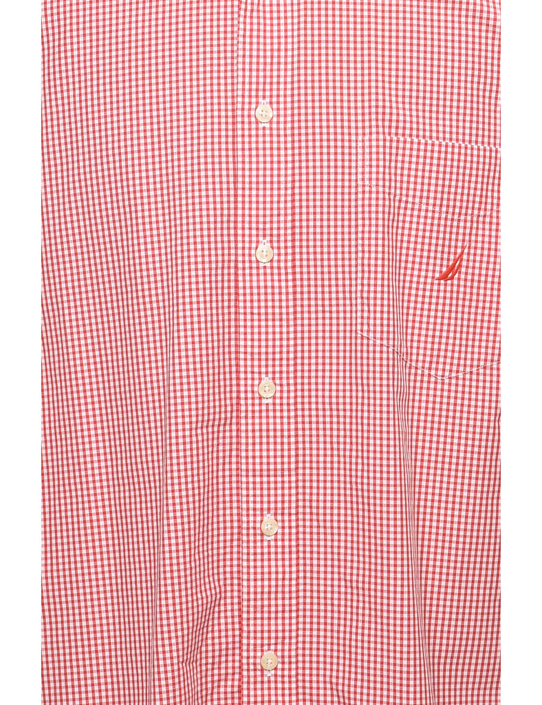 Nautica Red Gingham Shirt - XL