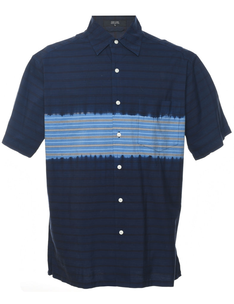 Nautica Striped Navy Shirt - L