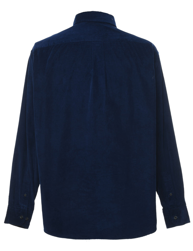 Navy Corduroy Shirt - L