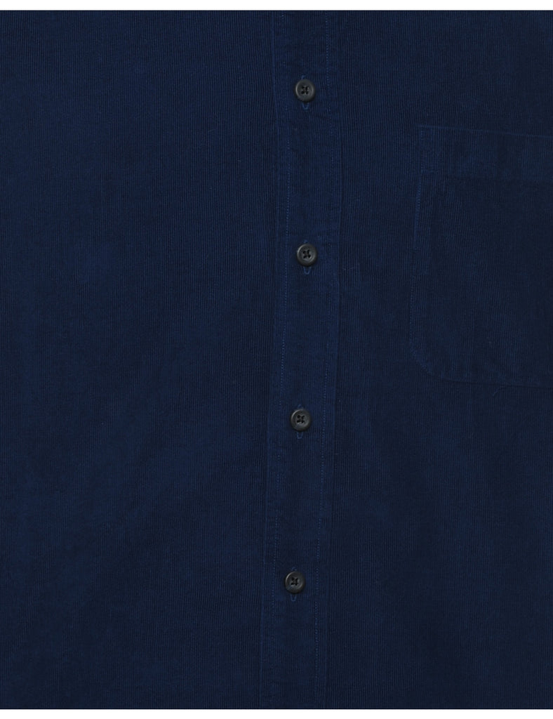 Navy Corduroy Shirt - L