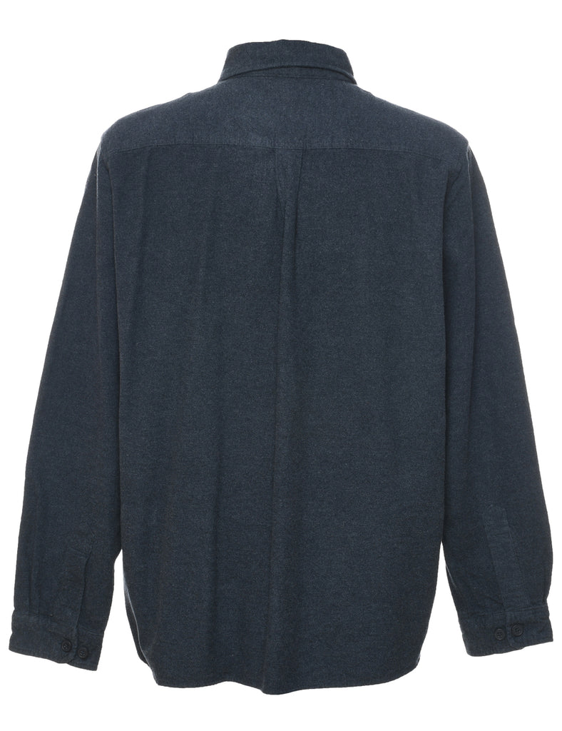 Navy Flannel Shirt - XL