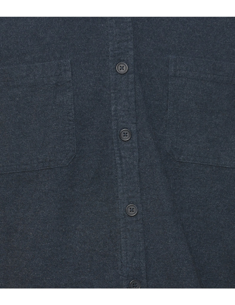Navy Flannel Shirt - XL