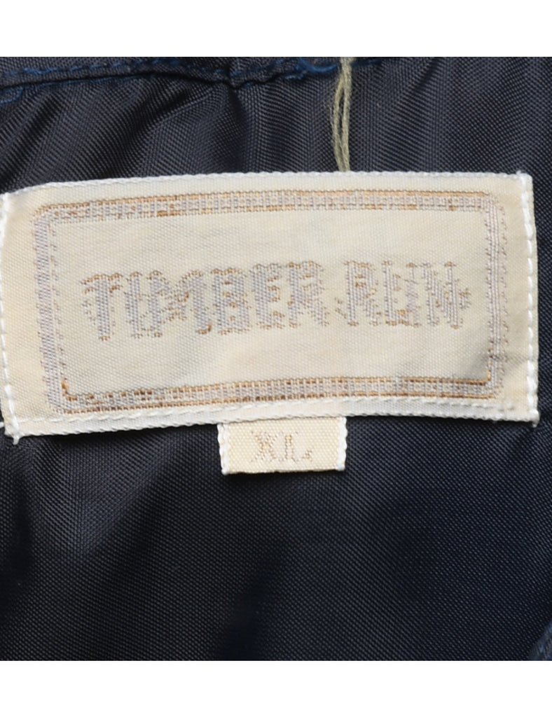 Navy Flannel Shirt - XL