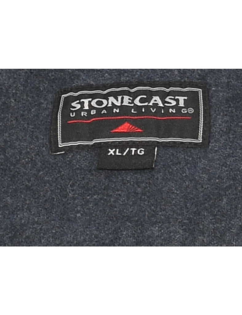 Navy Flannel Shirt - XL