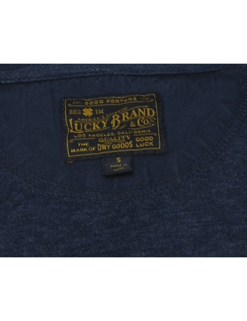 Navy Plain T-shirt - S