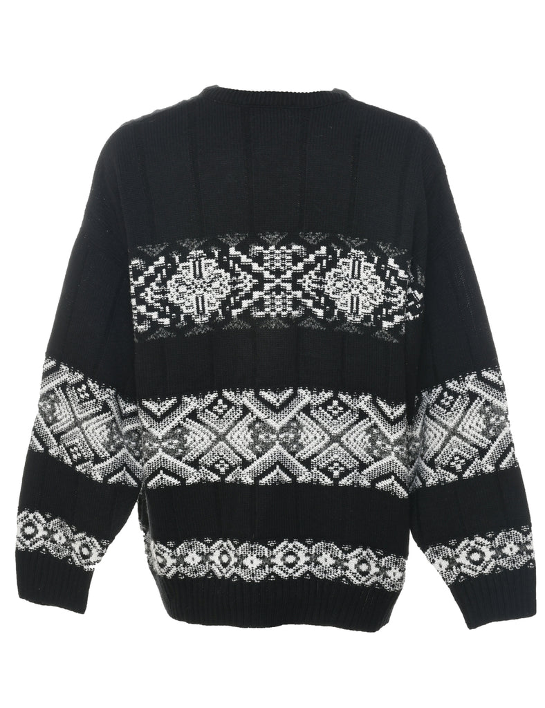 Nordic Black Jumper - L