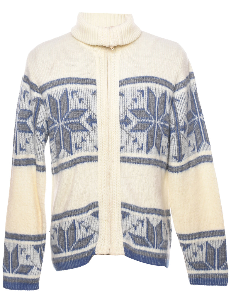 Nordic Off White Cardigan - L