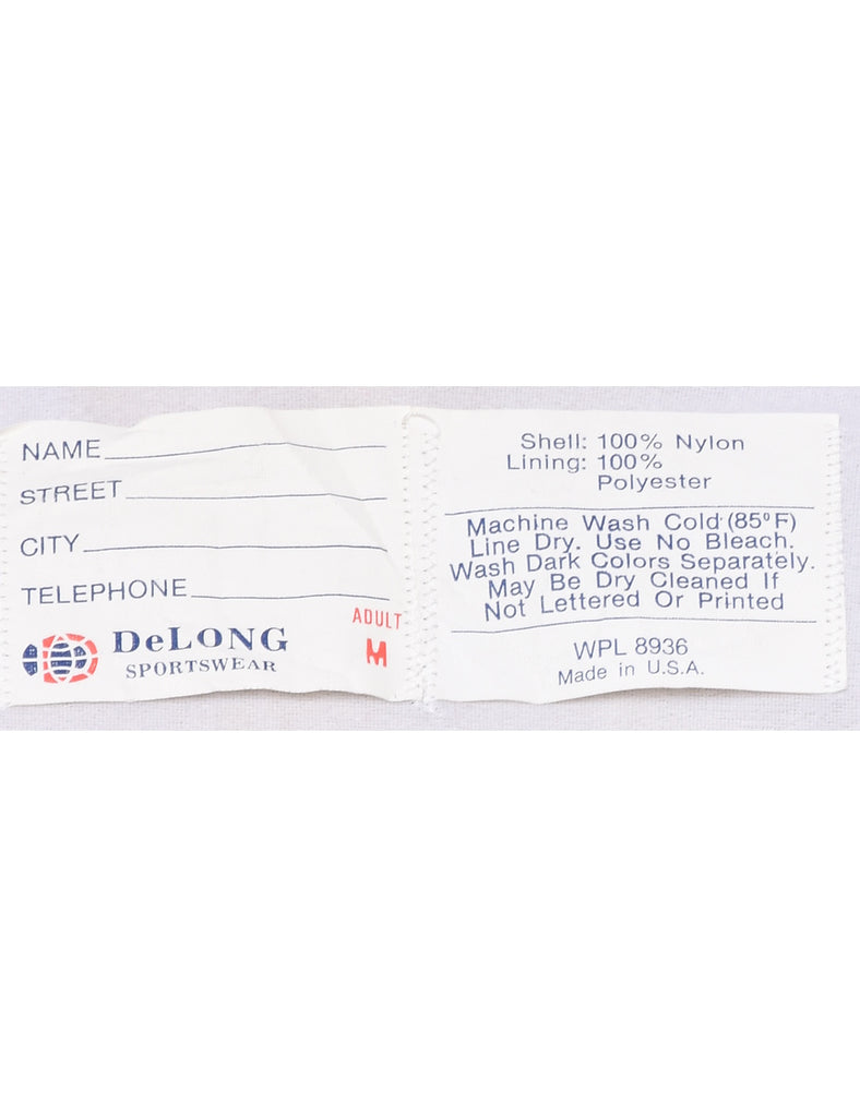 Nylon Bomber Jacket - M