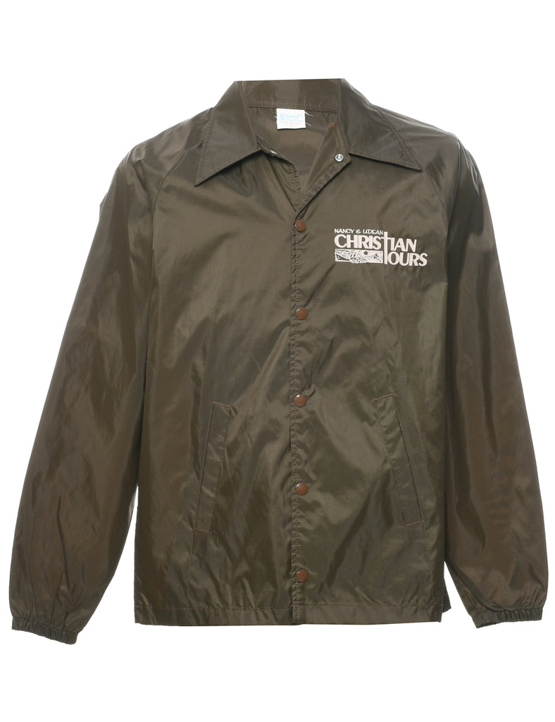 Olive Green Nylon Jacket - S