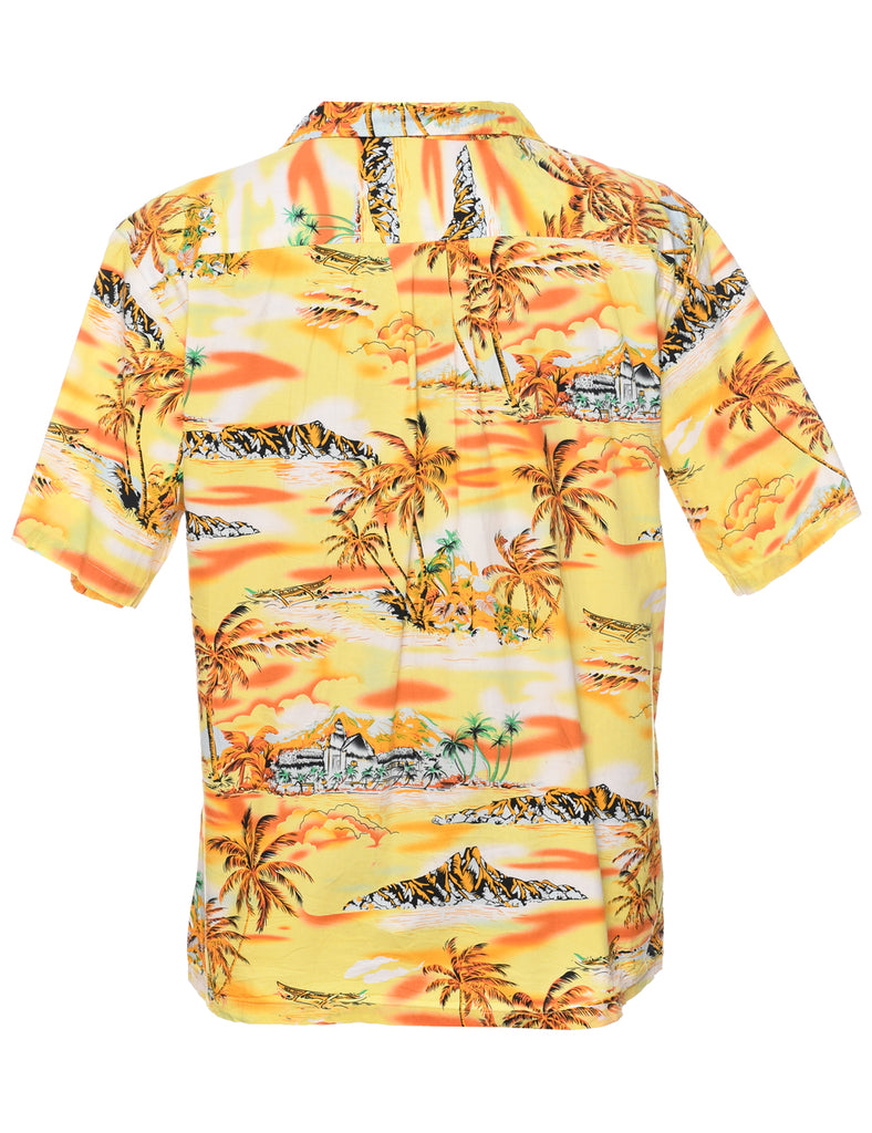 Pacific Islander Hut Hawaiian Shirt - L