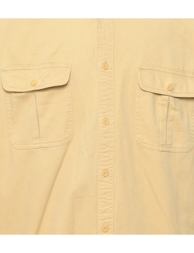 Pale Yellow Denim Shirt - L