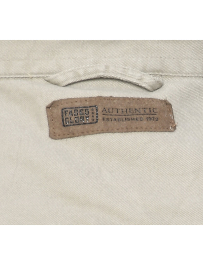 Pale Yellow Denim Shirt - L