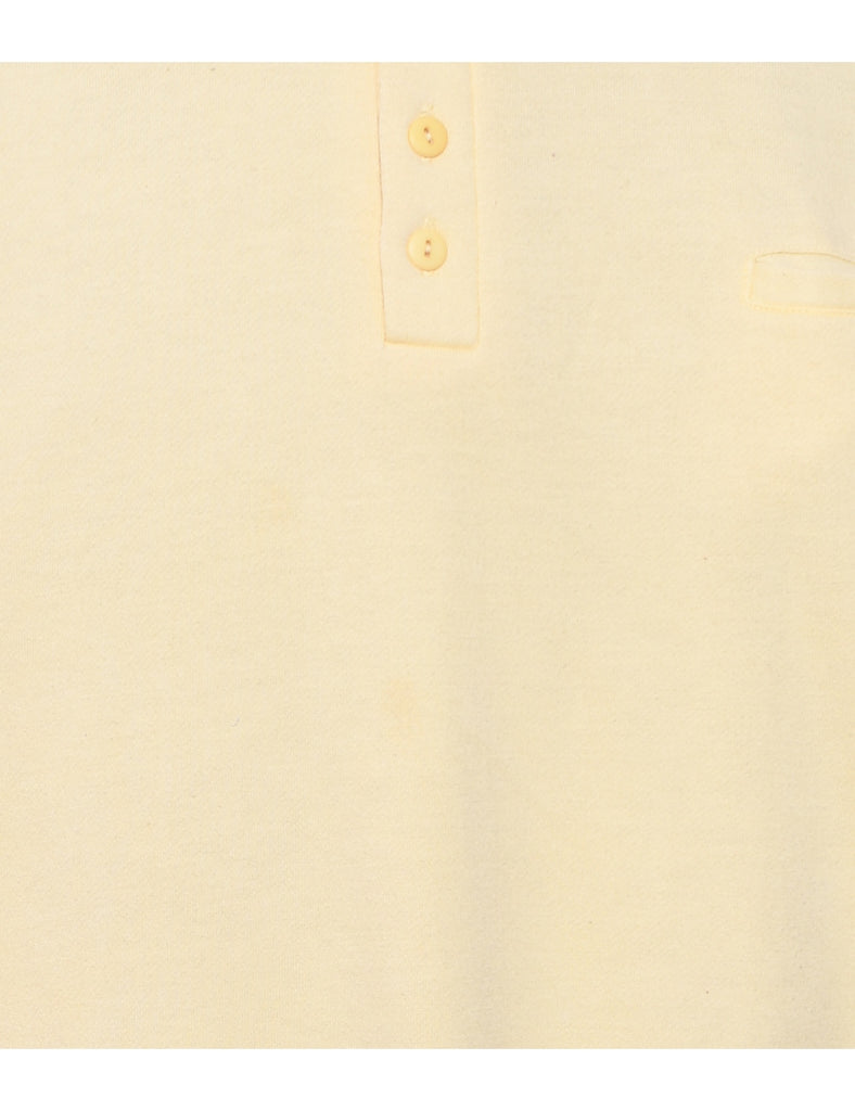 Pale Yellow Plain Sweatshirt - XL