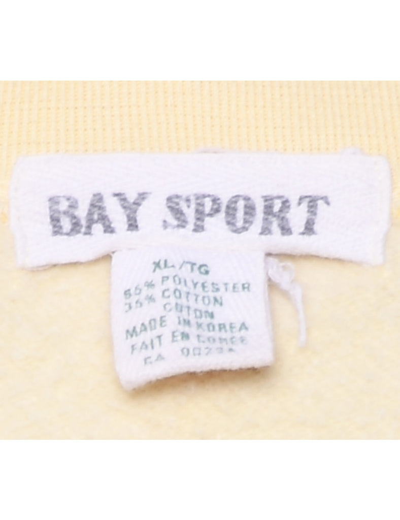 Pale Yellow Plain Sweatshirt - XL