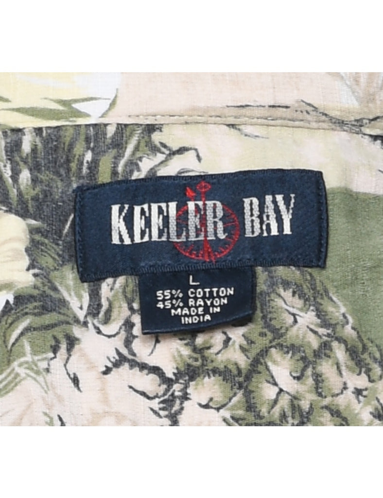 Parrot Pineapple Multi-colour Hawaiian Shirt - L