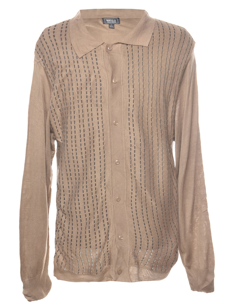 Patterned Cardigan - M