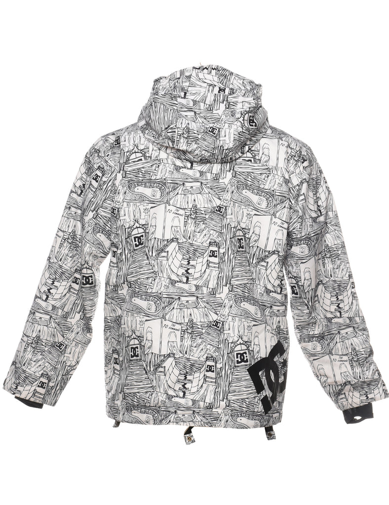 Patterned DG Black & White Mountaineering Jacket - L