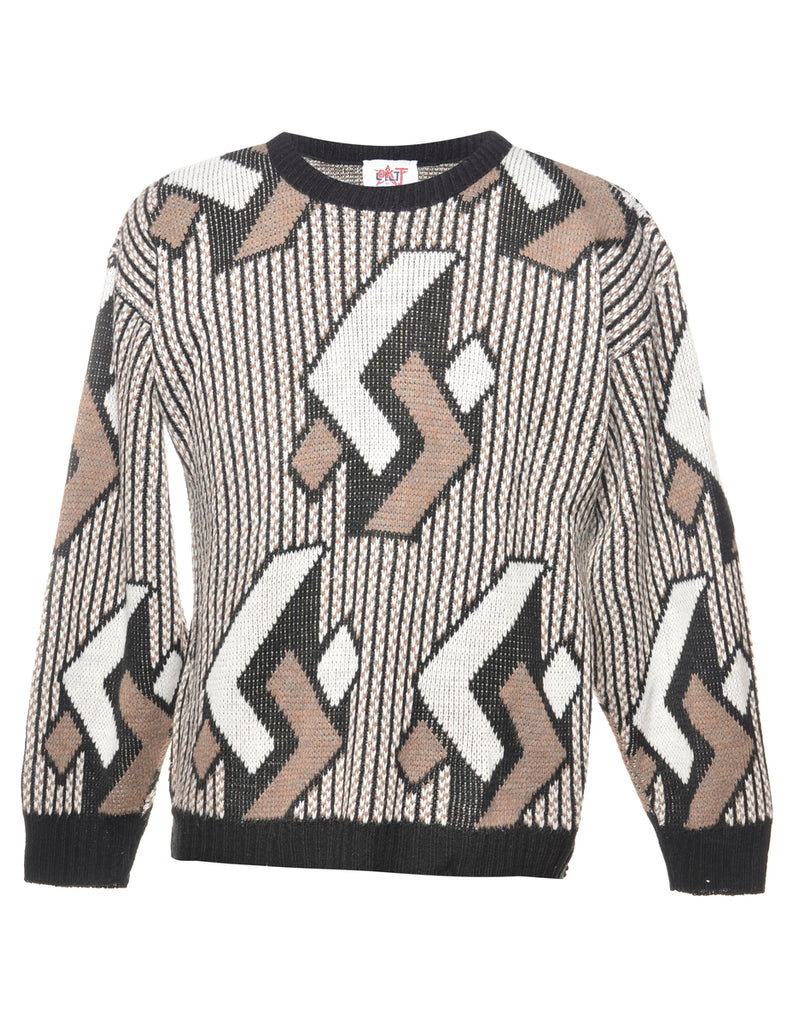 Patterned Multi-colour Jumper - M