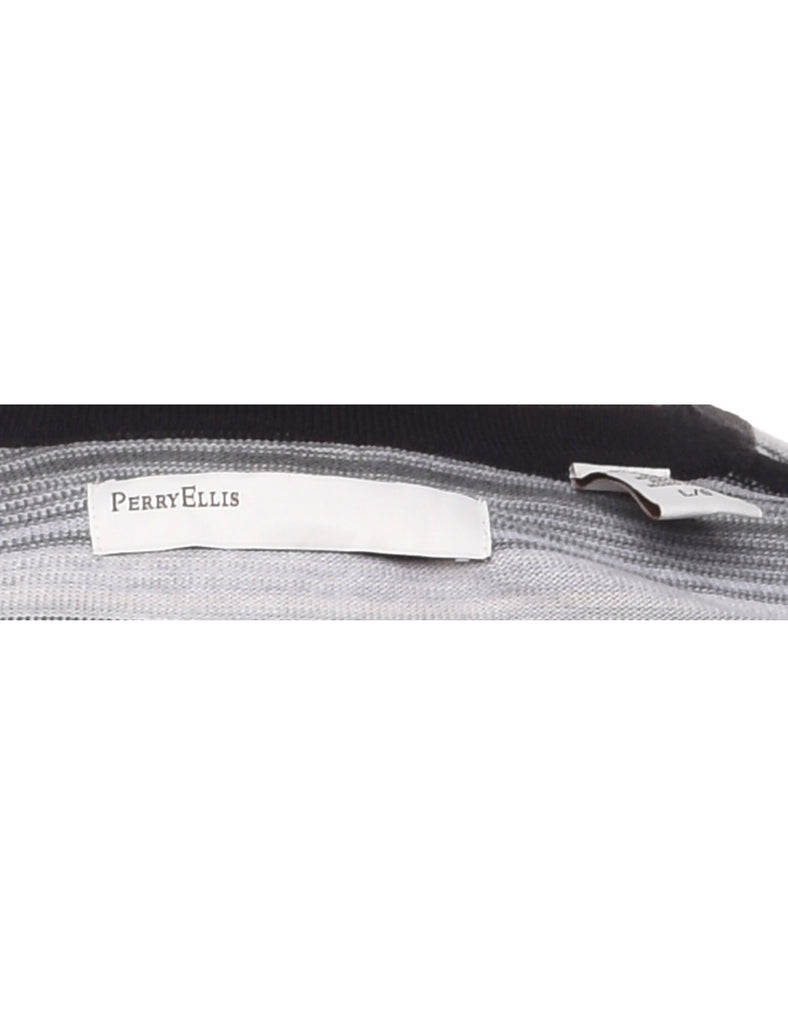 Perry Ellis Striped Jumper - L