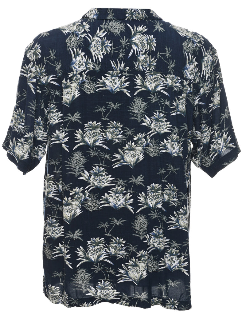 Pineapple Print Hawaiian Shirt - XL