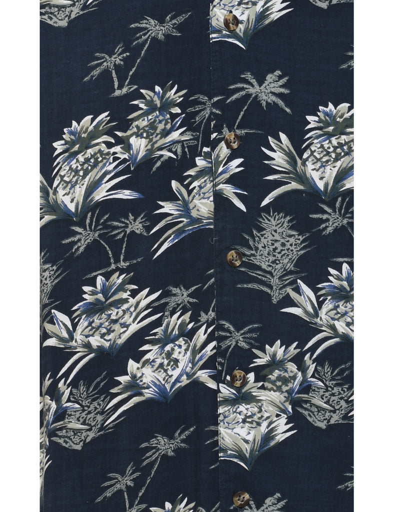 Pineapple Print Hawaiian Shirt - XL