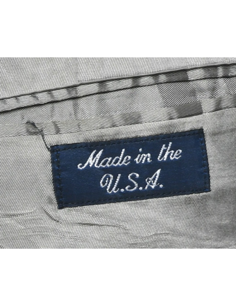 Pinstriped Grey Blazer - L