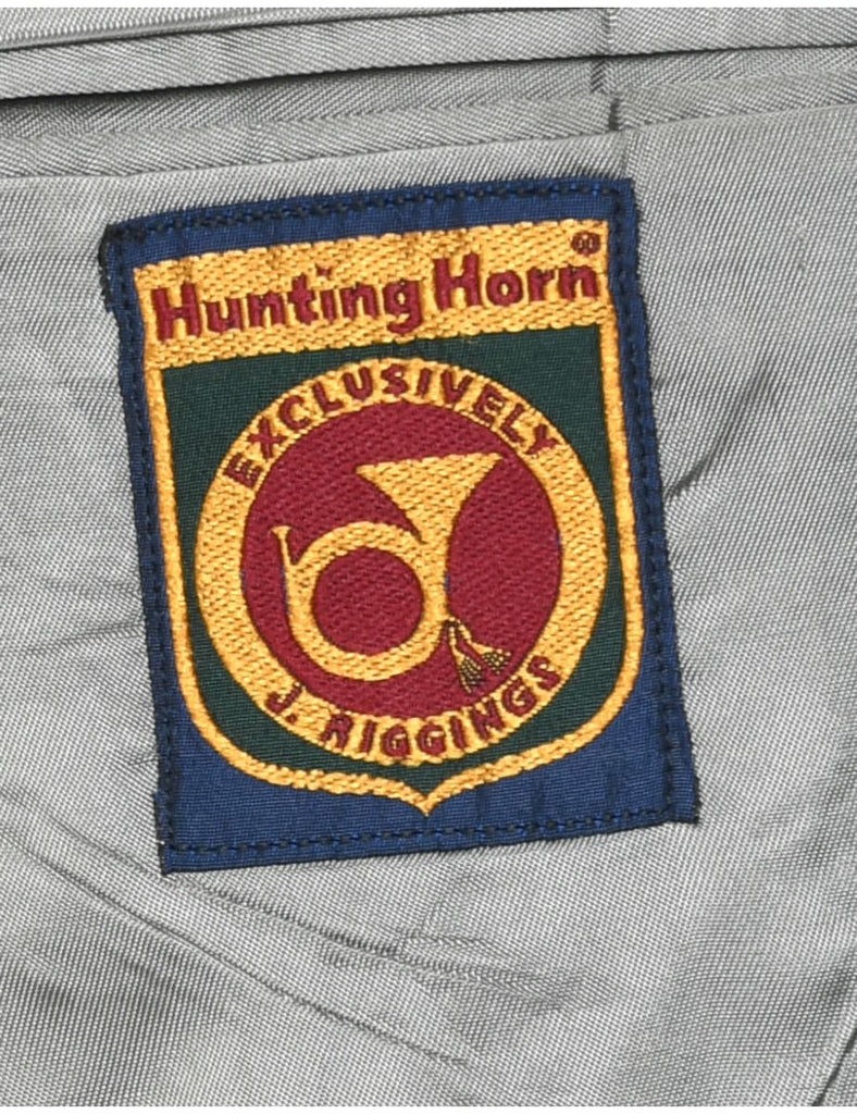 Pinstriped Grey Blazer - L