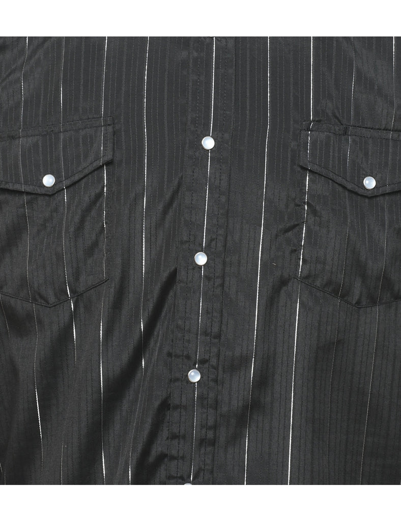 Pinstriped Western Shirt - M