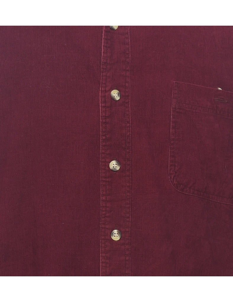 Plum Corduroy Shirt - M