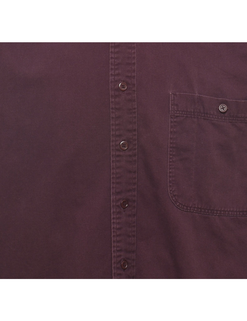 Plum Denim Shirt - L