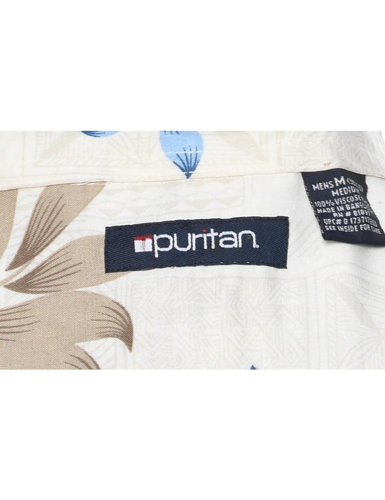 Puritan Foliage Hawaiian Shirt - M