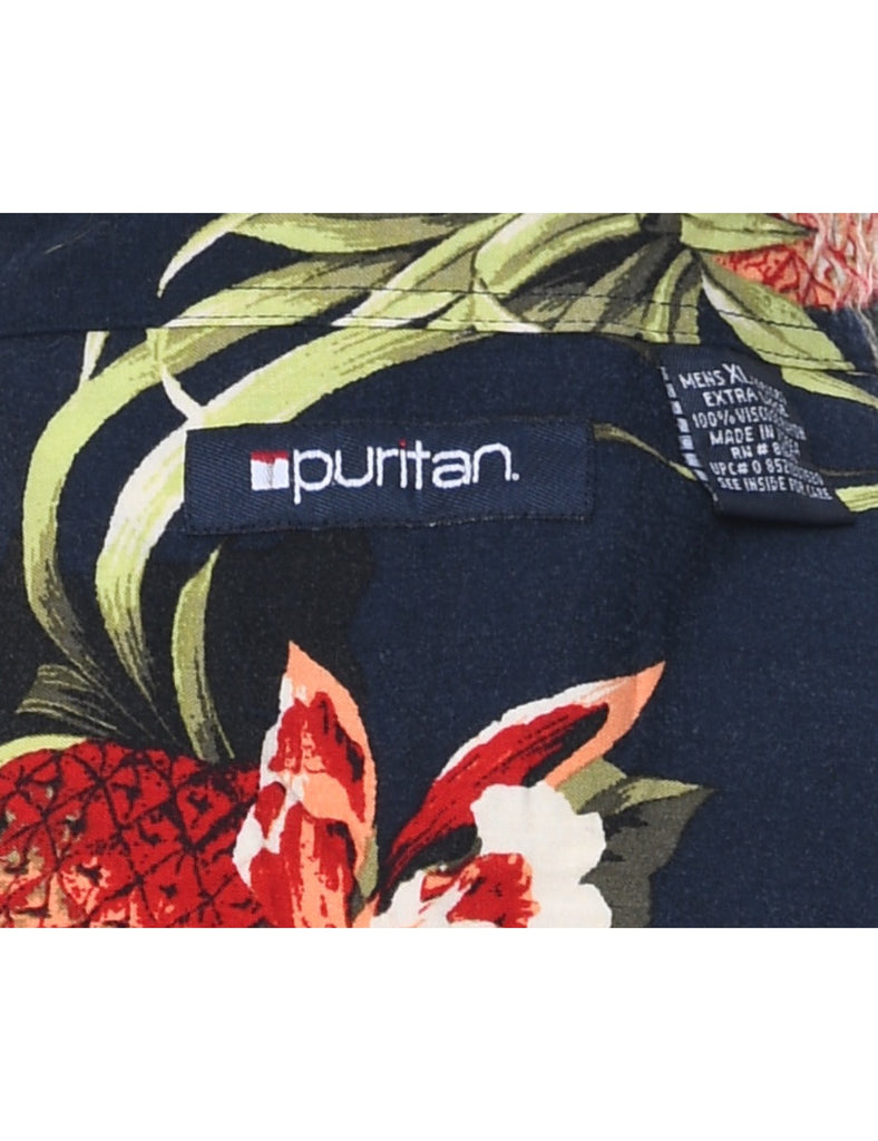 Puritan Pineapple Hawaiian Shirt - XL